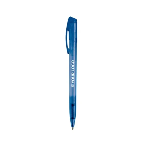 Gift Campaign Penna in plastica trasparente colorata, clip ricurvo e inchiostro blu> Penne Di Plastica
