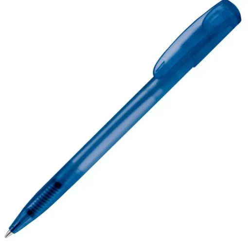 Gift Campaign Penna in plastica trasparente colorata, clip ricurvo e inchiostro blu> Penne Di Plastica