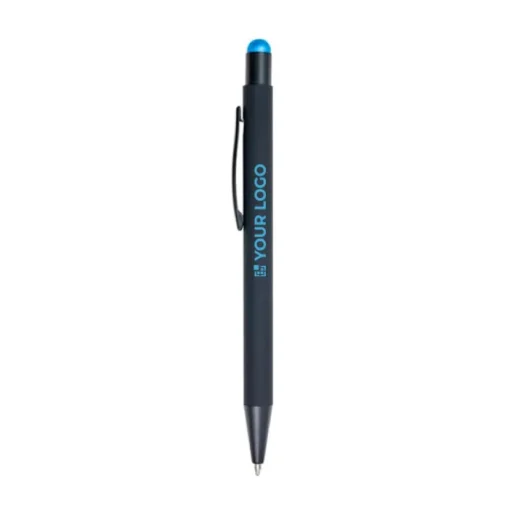 Gift Campaign Penna nera biro personalizzabile in alluminio inchiostro blu Laser> Penne Touch|Penne In Metallo