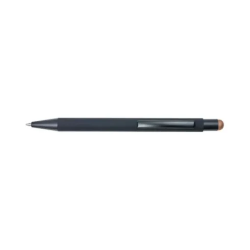 Gift Campaign Penna nera biro personalizzabile in alluminio inchiostro blu Laser> Penne Touch|Penne In Metallo