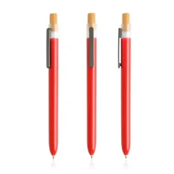 Gift Campaign Penna nera in plastica raccolta in zone costiere e pulsante in bambù></noscript> Penne Ecologiche|Penne Di Plastica