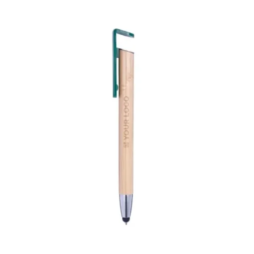 Gift Campaign Penna touch con clip per supporto inchiostro blu Bambù Versatile> Penne Ecologiche