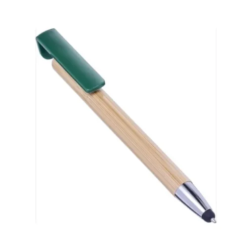Gift Campaign Penna touch con clip per supporto inchiostro blu Bambù Versatile> Penne Ecologiche