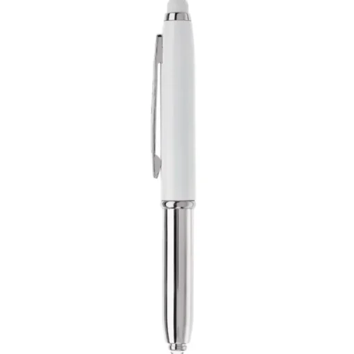 Gift Campaign Penna touch cromata con cappuccio, luce a LED e inchiostro blu> Penne In Metallo