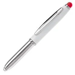 Gift Campaign Penna touch cromata con cappuccio, luce a LED e inchiostro blu></noscript> Penne In Metallo