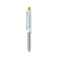 Gift Campaign Penna touch cromata con cappuccio, luce a LED e inchiostro blu></noscript> Penne In Metallo