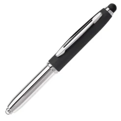 Gift Campaign Penna touch cromata con cappuccio, luce a LED e inchiostro blu></noscript> Penne In Metallo