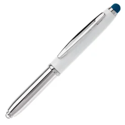 Gift Campaign Penna touch cromata con cappuccio, luce a LED e inchiostro blu></noscript> Penne In Metallo