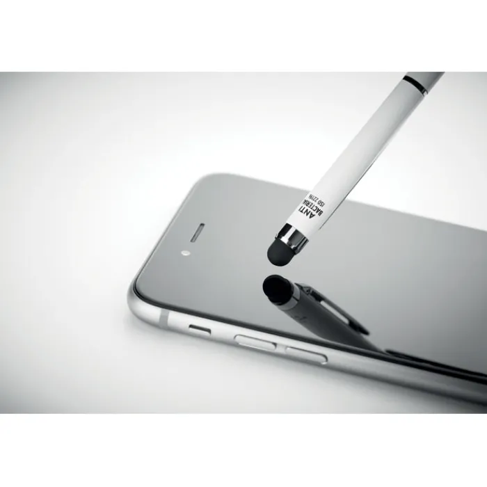 Gift Campaign Penna touch in alluminio con trattamento antibatterico, inchiostro blu> Penne In Metallo