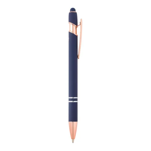 Gift Campaign Penna touch in alluminio riciclato e dettagli oro rosa inchiostro blu> Penne In Metallo