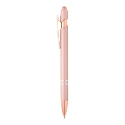 Gift Campaign Penna touch in alluminio riciclato e dettagli oro rosa inchiostro blu></noscript> Penne In Metallo