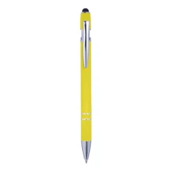 Gift Campaign Penna touch in alluminio con finitura in gomma e inchiostro blu></noscript> Penne In Metallo