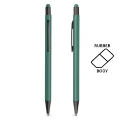 Gift Campaign Penna touch personalizzata in alluminio con corpo in gomma e inchiostro blu></noscript> Penne Touch|Penne In Metallo