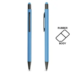 Gift Campaign Penna touch personalizzata in alluminio con corpo in gomma e inchiostro blu></noscript> Penne Touch|Penne In Metallo