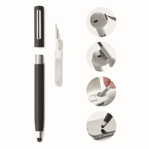 Gift Campaign Penna touch screen con inchiostro blu e kit per pulire auricolari> Penne Di Plastica