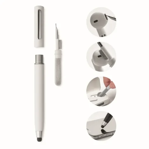 Gift Campaign Penna touch screen con inchiostro blu e kit per pulire auricolari> Penne Di Plastica