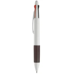 Gift Campaign Penne 4 colori con impugnatura colorata e fusto in bianco o argento> Penne Di Plastica