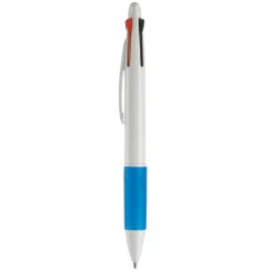 Gift Campaign Penne 4 colori con impugnatura colorata e fusto in bianco o argento> Penne Di Plastica