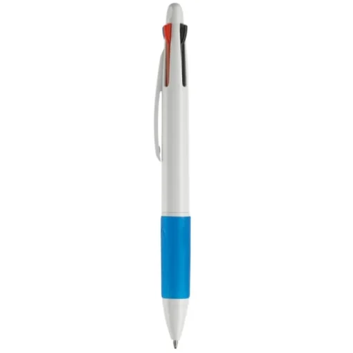 Gift Campaign Penne 4 colori con impugnatura colorata e fusto in bianco o argento> Penne Di Plastica