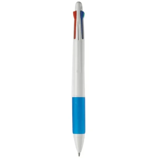 Gift Campaign Penne 4 colori con impugnatura colorata e fusto in bianco o argento> Penne Di Plastica