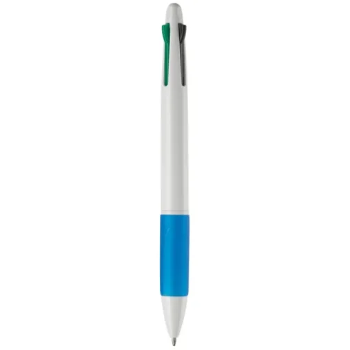 Gift Campaign Penne 4 colori con impugnatura colorata e fusto in bianco o argento> Penne Di Plastica