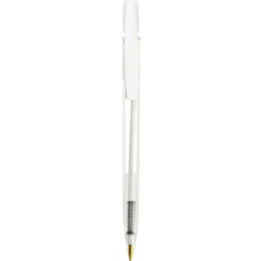 Gift Campaign Penne aziendali con clip bianca inchiostro blu BIC® Media Clic Clear> Penne Bic®|Penne Di Plastica