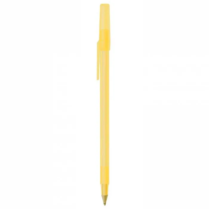 Gift Campaign Penne aziendali corpo traslucido inchiostro blu BIC® Round Stic® Clear> Penne Bic®|Penne Di Plastica