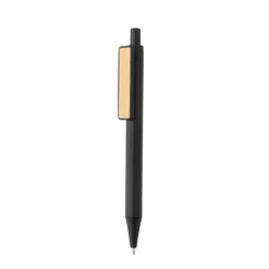 Gift Campaign Penne con logo clip in bambù inchiostro blu Dokumental® Bamboo Clip> Gadget Ecologici|Penne Ecologiche