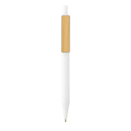 Gift Campaign Penne con logo clip in bambù inchiostro blu Dokumental® Bamboo Clip> Gadget Ecologici|Penne Ecologiche