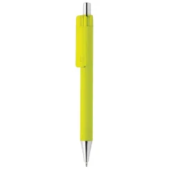 Gift Campaign Penne con logo con punta cromata inchiostro blu Dokumental® X8 Soft></noscript> Penne Di Plastica