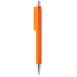 Gift Campaign Penne con logo con punta cromata inchiostro blu Dokumental® X8 Soft></noscript> Penne Di Plastica