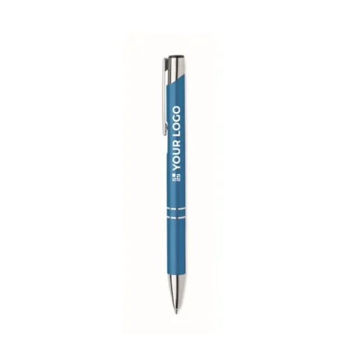 Gift Campaign Penne con logo in alluminio riciclato a inchiostro blu Aster Recycled> Gadget Per Parrucchieri|Penne Ecologiche