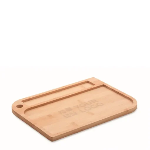 Gift Campaign Piatto rettangolare in bambù con spazio per le posate.> Altri Utensili Da Cucina