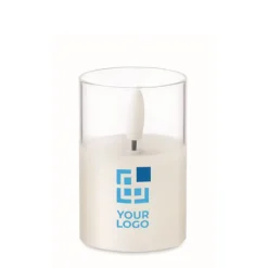Gift Campaign Piccola candela elettrica con luce LED in bicchierino trasparente></noscript> Candele