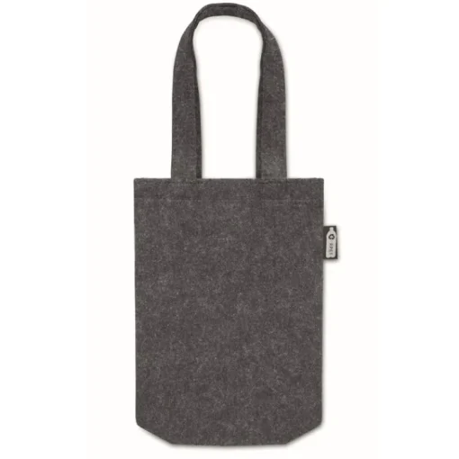 Gift Campaign Piccola shopper in feltro rPET con soffietto e manici corti> Borse Di Tela Personalizzate