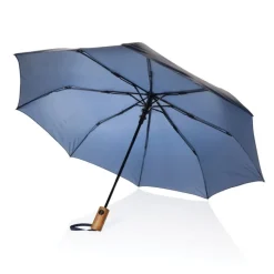 Gift Campaign Piccolo ombrello automatico in rPET con manico in legno Ø97><noscript><img width=