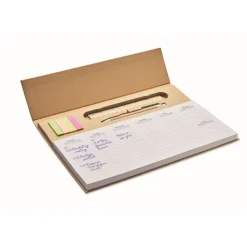 Gift Campaign Piccolo planner settimanale con penna blu, righello e segnapagina></noscript> Post-It E Memo