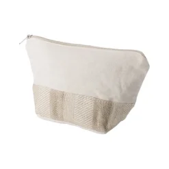 Gift Campaign Pochette con logo in cotone da 280 gr/m2 con dettaglio in juta Craft></noscript> Pochette Personalizzate