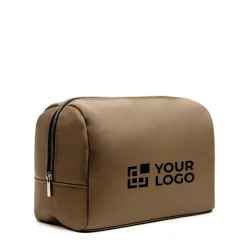 Gift Campaign Pochette da viaggio in ecopelle riciclata e poliestere con zip></noscript> Pochette Personalizzate