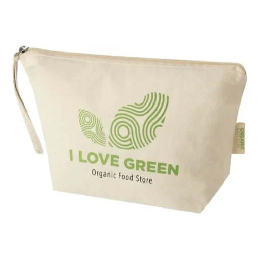 Gift Campaign Pochette grande in cotone biologico indiano certificato da 180 g/m²> Pochette Personalizzate