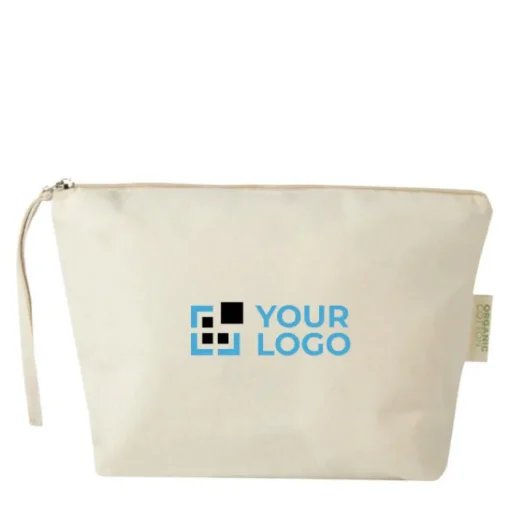 Gift Campaign Pochette grande in cotone biologico indiano certificato da 180 g/m²> Pochette Personalizzate