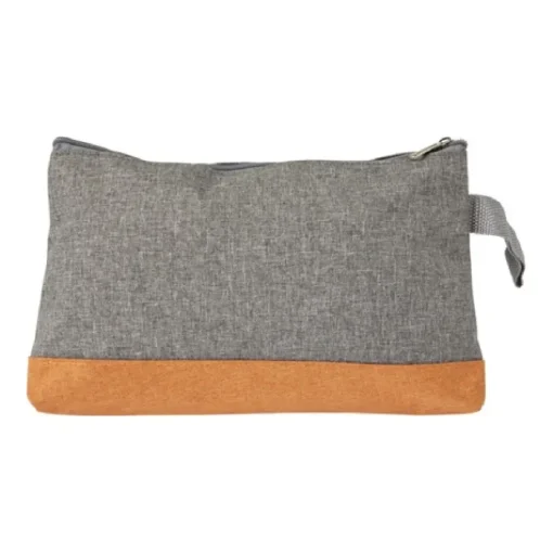 Gift Campaign Pochette grigia con fondo colorato in polycanvas 300D Grey> Pochette Personalizzate