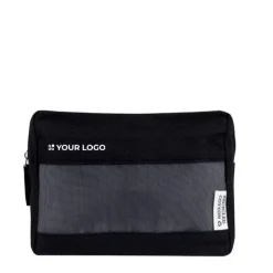 Gift Campaign Pochette in canvas riciclato con rete frontale da 320g/m2></noscript> Pochette Personalizzate