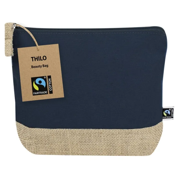 Gift Campaign Pochette in cotone certificata Fairtrade con base in juta> Pochette Personalizzate