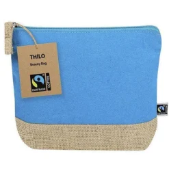 Gift Campaign Pochette in cotone certificata Fairtrade con base in juta><noscript><img width=