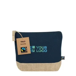 Gift Campaign Pochette in cotone certificata Fairtrade con base in juta><noscript><img width=