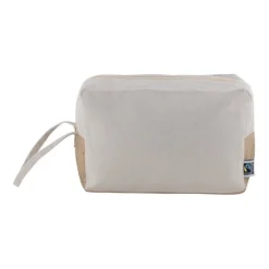Gift Campaign Pochette in cotone Fairtrade 220g/m2 con base e manico in iuta 330g/m2> Pochette Personalizzate
