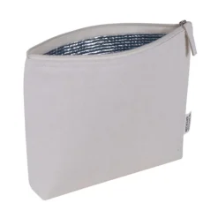 Gift Campaign Pochette in cotone riciclato con interno isotermico in alluminio></noscript> Pochette Personalizzate