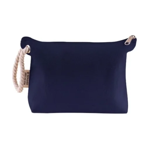 Gift Campaign Pochette in cotone riciclato da 300 g/m2 con manico spesso in corda> Pochette Personalizzate