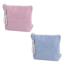 Gift Campaign Pochette in cotone riciclato con manico in corda da 320 g/m2> Pochette Personalizzate